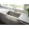 Hardware Resources 35-7/8" Lx20-3/4" Wx10" D Farmhouse/Apron Front 16 Gauge Stainless Steel Single Bowl Sink HA200 - alternate 3
